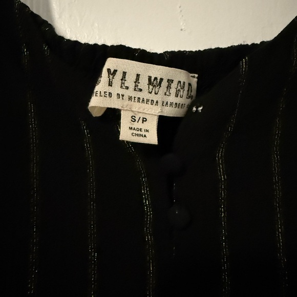 Idyllwind Black Ribbed Long Sleeve Blouse - Picture 2 of 2